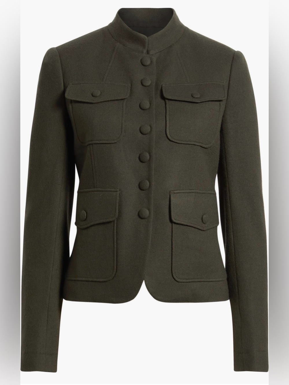 rag & bone Mercer Wool Jacket Army Color Sz 4